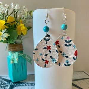 Beautiful handmade leather earrings!